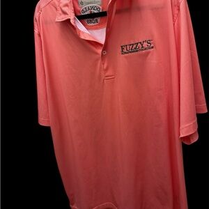 Fuzzy's Unparalleled Collection coral Polo Shirt